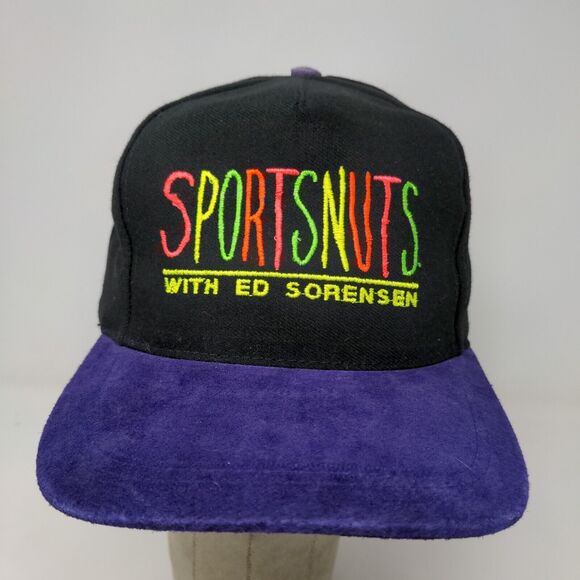 San Sun Men's Snapback Hat Black OSFA WRTV6 Sportsnuts Ed Sorensen Vintage - Picture 3 of 11